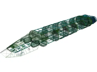 Cylon Tanker 3D Model preview