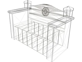 Garden Bench 3D Model preview