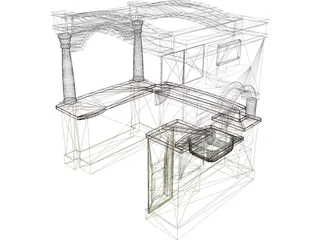 Kitchen Playhouse 3D Model preview