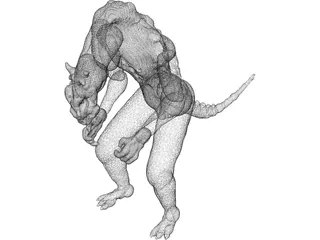 Monster 3D Model preview