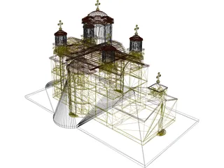 Ravanica Church 3D Model preview