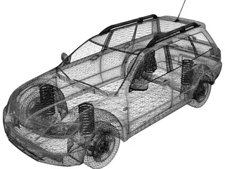 Mitsubishi Outlander 3D Model preview