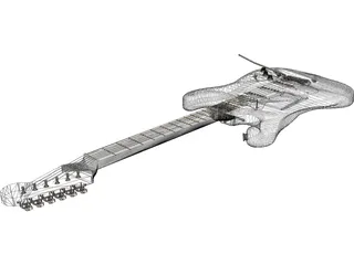 Electric Guitar 3D Model preview