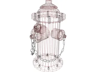 Fire Hydrant 3D Model preview