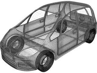 Mitsubishi Colt 5-door 3D Model preview