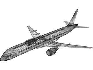 Boeing 757-200 Delta-2 3D Model preview