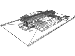 Supreme Court Building 3D Model preview