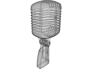Radio Microphone 3D Model preview