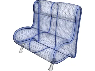 Arm Chair Blues 3D Model preview