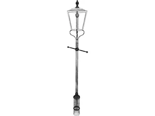 Street Lamp Victorian 3D Model preview
