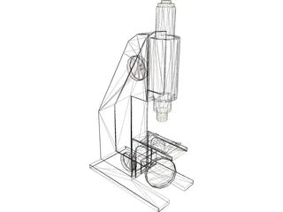 Microscope 3D Model preview