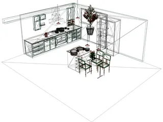 Kitchen 3D Model preview