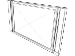 TV Plasma 30inch Polegadas 3D Model preview