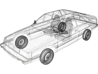 Subaru GL (1989) 3D Model preview