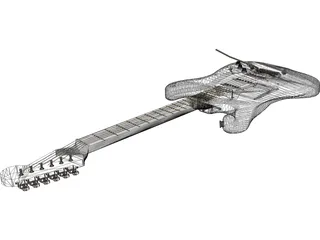 Fender Guitar 3D Model preview