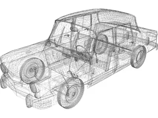 Renault (1962) 3D Model preview