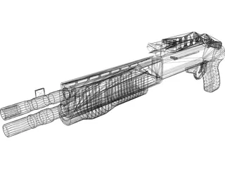 SPAS 12 3D Model preview