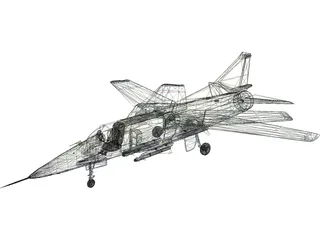MiG-23 Flogger 3D Model preview