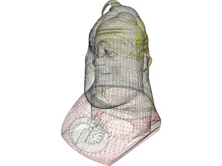 Mr. Incredible Head 3D Model preview