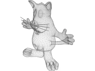 Cartoon Cat 3D Model preview