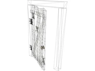 Old Door 3D Model preview