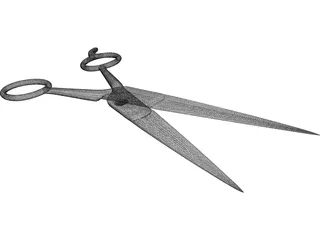 Surgical Scissors 3D Model preview