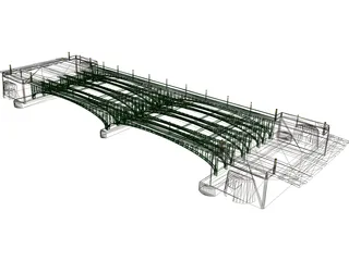 European Bridge 3D Model preview