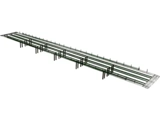 European Bridge 3D Model preview