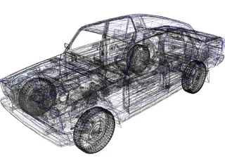 VAZ 2107 3D Model preview