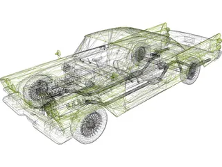 Dodge Lancer (1957) 3D Model preview