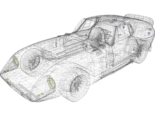 Cobra Schelby Daytona 3D Model preview