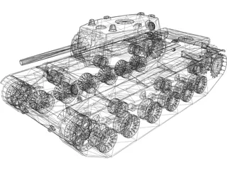 Tank KV-1 3D Model preview