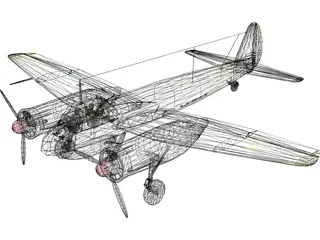 Junkers Ju 88A-4 3D Model preview