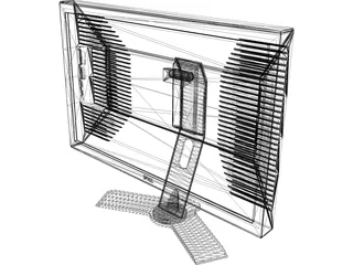 Dell LCD Screen 3D Model preview