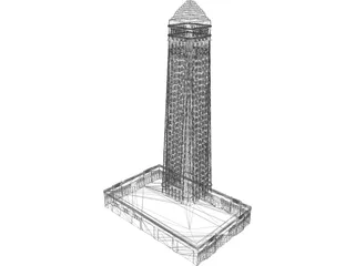 Foshay Tower, Minneapolis 3D Model preview