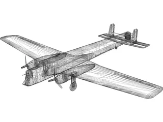 Armstrong Whitworth Whitley 3D Model preview