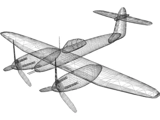 Westland Whirlwind 3D Model preview