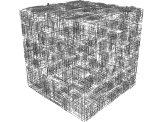 Borg Cube 3D Model preview
