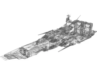 SDF-1 TV version 3D Model preview