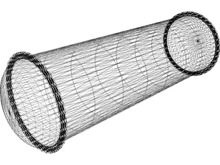 Tubular Heat Exchanger 3D Model preview
