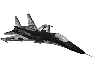 Su-30 3D Model preview