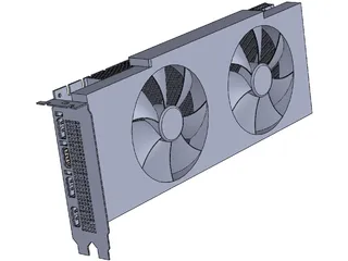 EVGA GeForce GTX 1070 Black Edition 3D Model preview