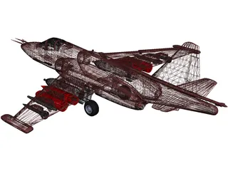 Sukhoi Su-25 Frogfoot 3D Model preview