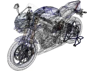 Yamaha YZF-R6 3D Model preview