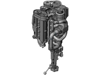 Ford Zetec Engine 3D Model preview