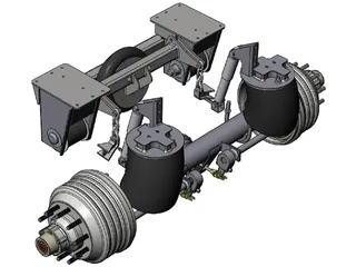 HT300-19-004 Hendrickson Suspension 3D Model preview