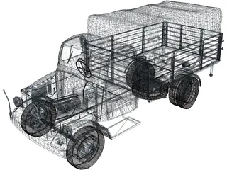 Mercedes-Benz Truck 3D Model preview