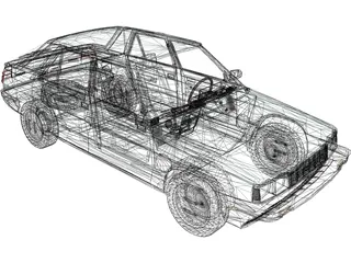 Renault Encore 5-door (1985) 3D Model preview