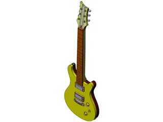 Daves Guitar 3D Model preview