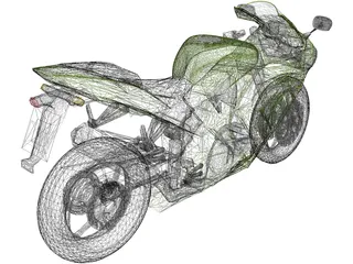 Kawasaki Ninja 3D Model preview
